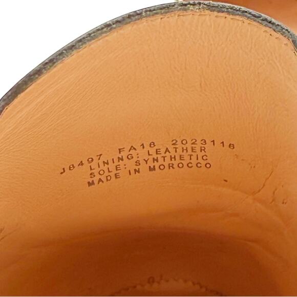 J Crew Academy Loafers Black Leather Flat Mule Slides Size 10 Shoes - Picture 8 of 13